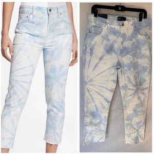 NWT Gap Mid Rise Slim Boyfriend Tie Dye Jeans